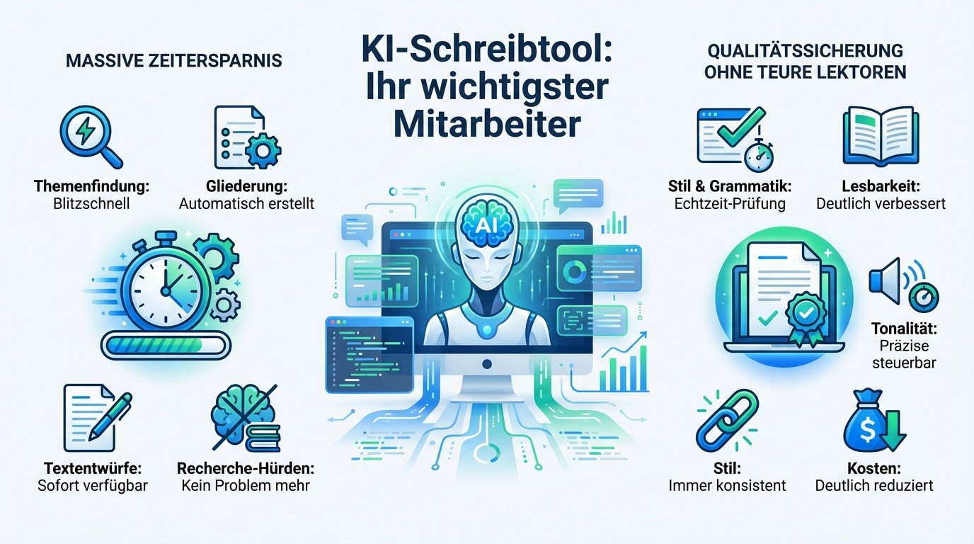 Effizientes Web-Content-Schreibtool für professionelle Texterstellung
