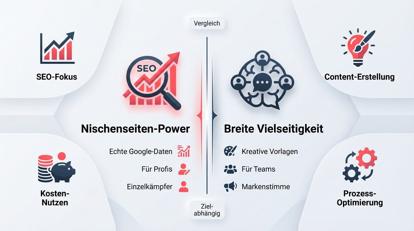 Vergleich zwischen Wisewand und Jasper AI f&uuml;r SEO und Marketing Content